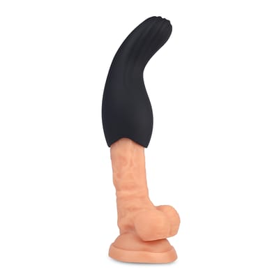 Masturbador de Glande Recarregável, Revestido de Silicone com Cerdas Massageadoras e 10 Modos de Vibração - Dom E1 | 7 x 3,7 cm
