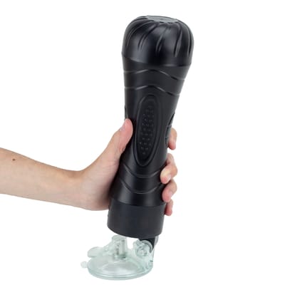Masturbador Lanterna em Cyberskin com Forma de Ânus, Vibração Multivelocidade e Ventosa - Bussy Vibration | 15 x 3 cm