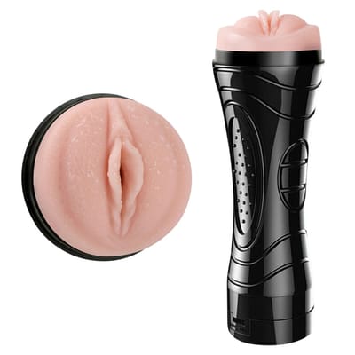Masturbador Lanterna em Forma de Vagina de TPE com Multivelocidade - YouVibe Bussy | 13,5 x 3 cm