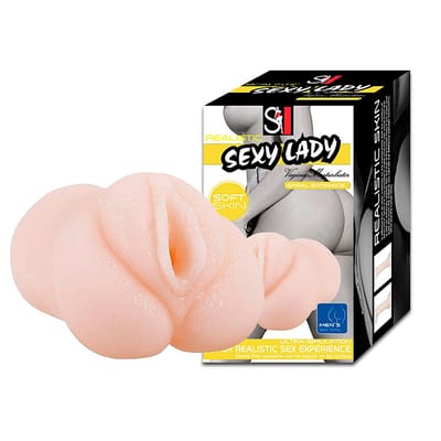 Masturbador Masculino em Cyberskin com Formato de Lanterna - Sexy Lady Spiral Entrance | 12 x 7,5 cm
