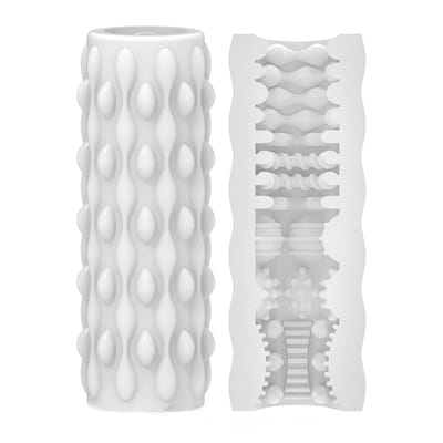 Masturbador Masculino Flexível e Reversível com Diversas Texturas Internas - Love Nest Balls | 13 x 4 cm