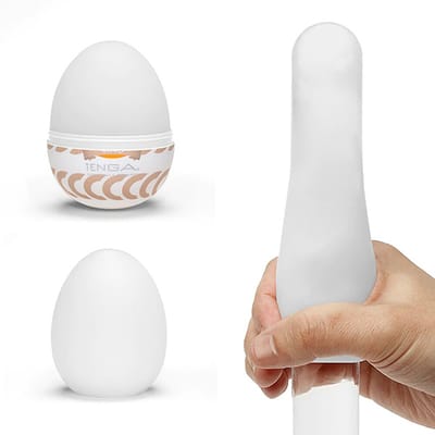 Masturbador Masculino em TPE com Texturas Interna - Tenga Egg Ring | 5,8 x 5 cm