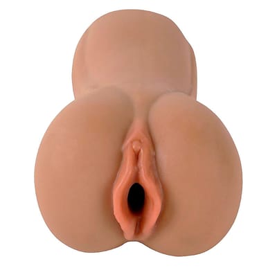 Masturbador Masculino em TPE no formato de Vagina com Texturas Interna - SI | 13 x 3 cm | Cor: Marrom
