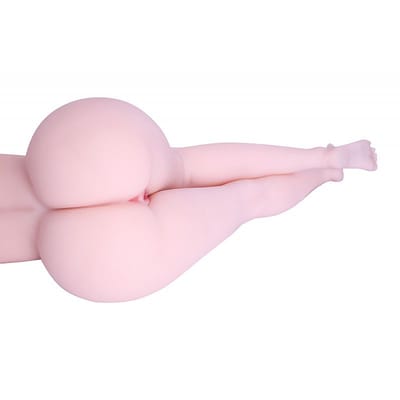 Masturbador Meio Corpo em TPR com Vertebras e 2 Canais Penetráveis - Sexy Import