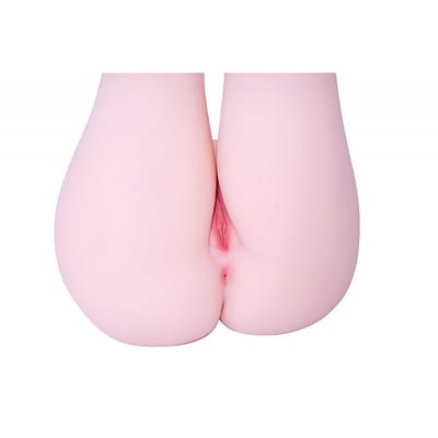 Masturbador Meio Corpo em TPR com Vertebras e 2 Canais Penetráveis - Sexy Import