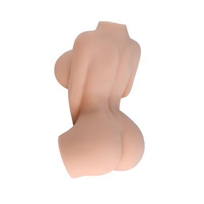 Masturbador em TPE com Formato Meio Corpo Feminino com 2 Orifícios Penetráveis - Sexy Import | 39 x 15 cm