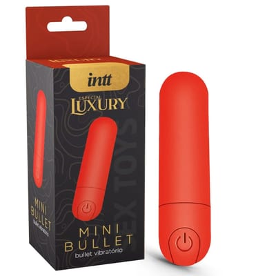 Mini Bullet em ABS e Silicone Recarregável com 10 modos de Vibrações - Intt Especial Luxury Mini Bullet | 7,9 x 2,0 cm