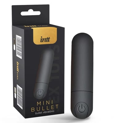 Mini Bullet em ABS e Silicone Recarregável com 10 modos de Vibrações - Intt Mini Bullet | Disponível em 2 Cores