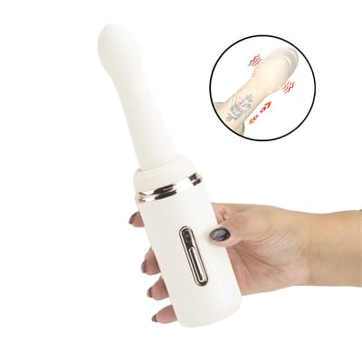 Mini Máquina do Sexo com 7 Modos De Vibração, Movimentos de Vai e Vem, Aquecimento e Ventosa - SI Gun