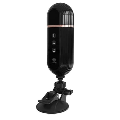 Mini Máquina do Sexo com Prótese Peniana Realista, 9 Vibrações, Movimento Vai e Vem, Função Aquecimento e Controle Remoto Sem Fio - S-hande Gatling Plus-RCT