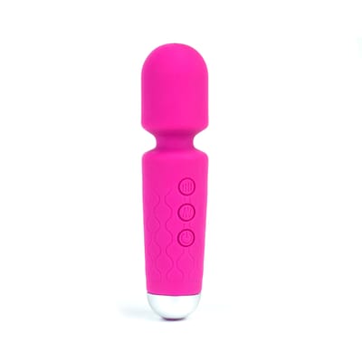 Mini Massageador em Silicone com Texturas, 20 Modos de Vibração, 8 Intensidades e Carregamento via Cabo USB - Stacy Mini | 14,8 x 3,6 cm | Disponível em 3 Cores