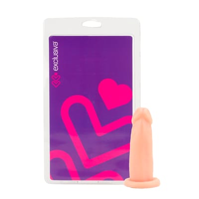 Mini Prótese Peniana Realística em Silicone com Base Achatada - Exclusiva | 9,2 x 2,8 cm