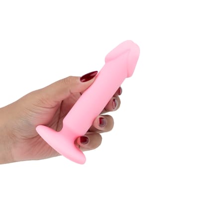 Mini Prótese Peniana em Silicone com Glande Definida e Ventosa - Sexy Import | 12,4 x 3,3 cm | Disponível em 2 Cores