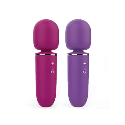 Mini Varinha Mágica Massageadora com 7 Modos de Vibração e 4 de Intensidade - Amzing Toy Walle | 16 x 4,8 cm | Disponível 2 Cores