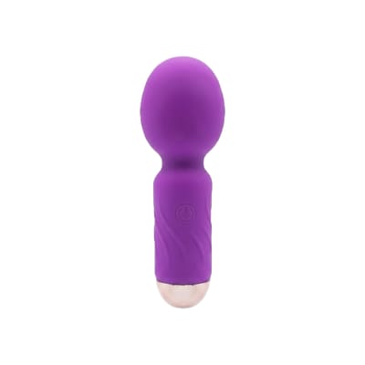 Mini Varinha Mágica Massageadora em Silicone com 10 Modos de Vibração e Recarregável - SI Hero | 11 x 3,7 cm | Disponível em 4 Cores