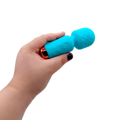 Mini Vibrador Massageador em Silicone com Texturas, 10 Modos de Vibração e Recarregável via USB - Hero | 11,5 x 3,9 cm | Disponível em 5 Cores