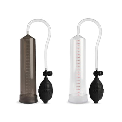 Bomba Peniana de Sucção à Vácuo Manual com Pêra - Mr. Big | 21 x 4,5 cm | Disponível em 2 Cores