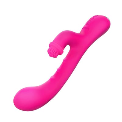 Vibrador Estimulador de Clítoris Rotativo e Ponto G Recarregável com 7 Modos de Vibrações e Aquecimento - Nalone Idol | 22,5 x 3,5 cm