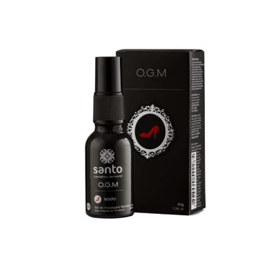 Gel Excitante Feminino Vegano Facilitador de Orgasmo com Efeito de Aquecimento e Vibração - Santo O.G.M (Orgasm) Sado | 30g