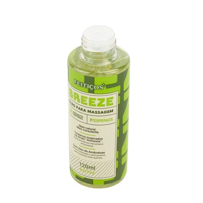 Óleo Beijável Para Massagem com Terpenos - Feitiços Aromáticos Breeze | 120ml