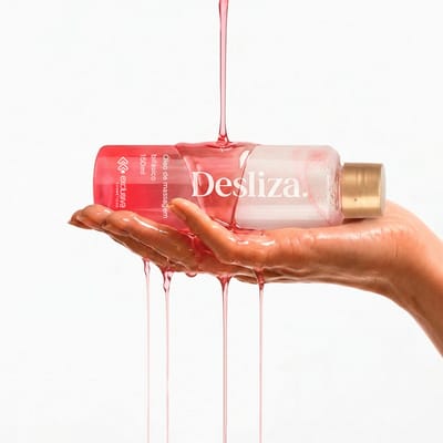 Óleo Corporal de Massagem Bifásico - Exclusiva Cosméticos Desliza | 150 ml