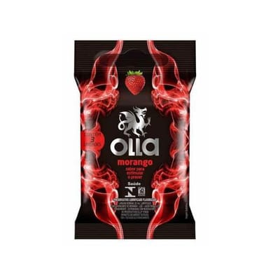 Preservativo com Sabor de Morango - Olla - 3 Unidades