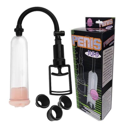 Bomba Peniana Manual com Anel em Forma de Vagina - Penis Pump | 18 x 5,3 cm