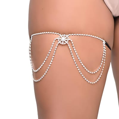 Persex com Pedraria em Strass e Elástico Ajustável - Yaffa Lingerie | Tamanho Único