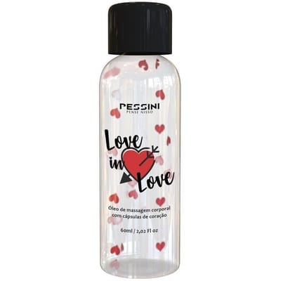 Óleo de Massagem Corporal com Esfoliantes - Pessini Love in Love - 60 ml