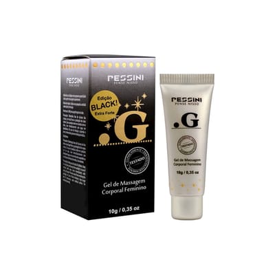 Gel Excitante Feminino Edição Extra Forte - Pessini Ponto G Black | 10 gramas