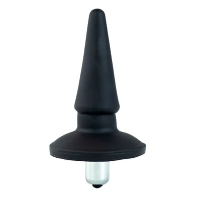 Plug Anal Cônico em PVC com Base de Segurança e Vibração - Exclusiva Comfortplug