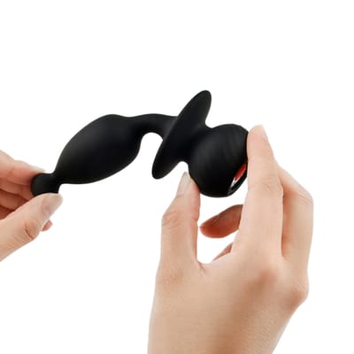 Plug Anal Cônico Recarregável com Cauda de Coelho, 7 Modos de Vibração e Controle por Aplicativo - Magic Bunny | 8,3 x 2,8 cm