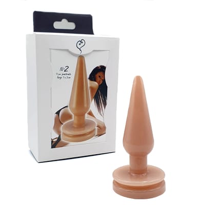 Plug Anal Cônico em Silicone com Base Achatada - InNamorata Love Items N°02 | 8,6 x 2,8 cm