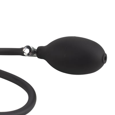 Plug Anal Escalonado Inflável em Silicone com Pera de Descompressão - SI | 12 x 3,6 cm
