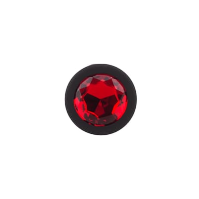 Plug Anal Escalonado em Silicone com 3 Esferas de Tamanhos Gradativos e Pedra na Base - Vip Mix | 9,5 x 2,6 cm