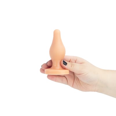 Plug Anal em Formato Cônico com Base Ventosa - ButtPlug  | 9,5 x 1,8 cm | Disponível em 2 Cores