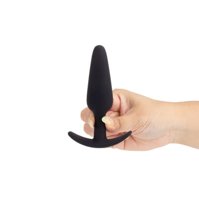 Plug Anal "G" em Silicone e Formato Cônico - Yaffa Lingerie | 11,5 x 3,2 cm