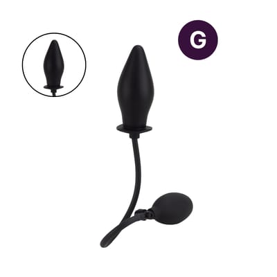 Plug Anal Inflável com Válvula Controladora de Pressão - 10,8 x 4,6 cm | Disponível em 2 Cores