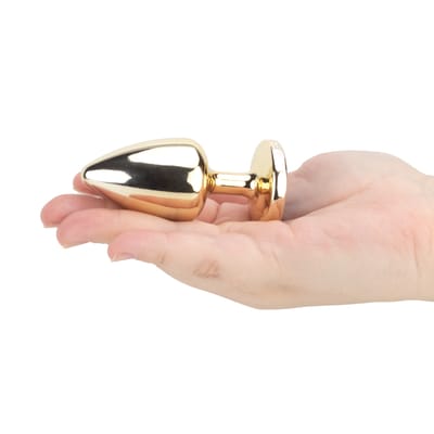 Plug Anal "M" em ABS Atóxico com Formato Cônico e Detalhes de Joias Cravejadas - Hard Less | 7 x 3,5 cm | Disponível em 14 Cores