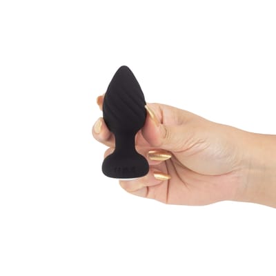 Plug Anal "M" em Formato Cônico com Textura em Espiral, 10 Modos de Vibração e Controle Remoto Sem Fio - YouVibe | 6,8 x 3,5 cm | Disponível em 2 cores