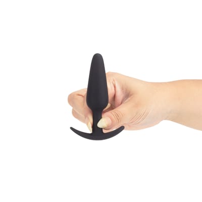 Plug Anal "M" em Silicone Aveludado e Formato Cônico - Yaffa Lingerie | 9 x 2,5 cm