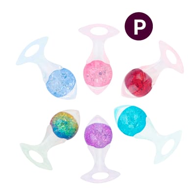 Plug Anal "P" em Formato Cônico, Silicone Platina com Esfera interna e Alça de Segurança - YouVibe | 6,5 x 3,3 cm | Disponível em 6 Cores