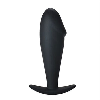 Plug Anal com Ponta de Glande em Silicone Macio com Alça de Segurança - Sexy Import | 9,5 x 3 cm