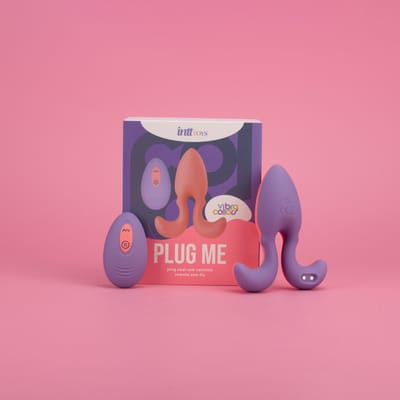 Plug Anal em Silicone com 10 Modos de Vibrações e Controle Remoto Sem Fio - Intt Toys Vibra Collors Plug Me | 8 x 3,7 cm
