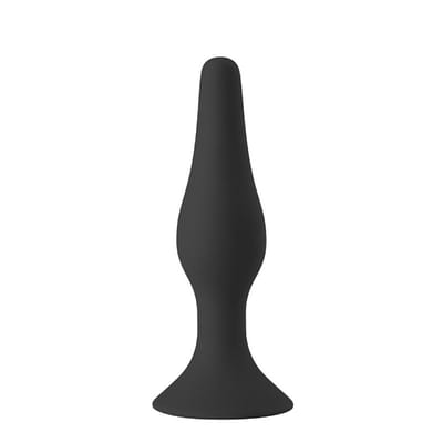 Plug Anal ''G'' em Silicone com Formato Cônico e Base Ventosa - Sexy Import | 10,5 x 3 cm
