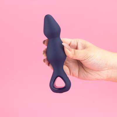 Plug Anal em Silicone Macio Com 10 Modos de Vibração e Rotação, App Interativo e Carregamento USB Magnético - Exclusiva Dizzy