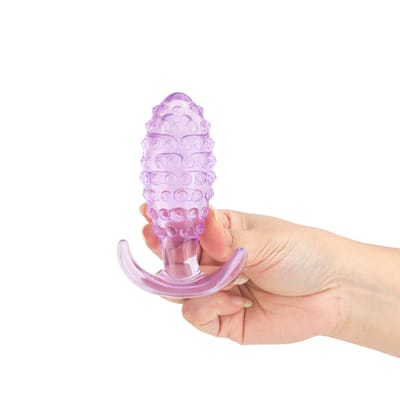 Plug Anal em Silicone e Formato Cônico com Texturas - SI | 10 x 4,2 cm | Disponível em 3 Cores