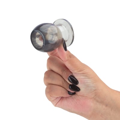 Plug Anal no Tamanho "M" em TPE com Túnel Interno Vazado - 5,8 x 4,5 cm