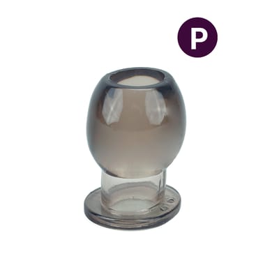 Plug Anal no Tamanho "P" em TPE com Túnel Interno Vazado - 5,5 x 4 cm
