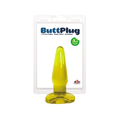 Plug Anal em Formato Cônico Translúcido em Gel - ButtPlug | 10,4 x 3,4 cm | Disponível em 5 Cores